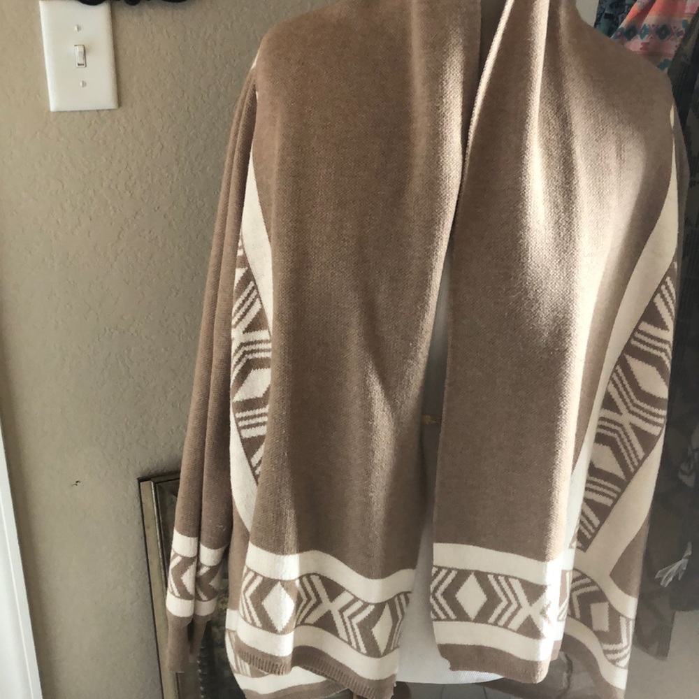 Poncho style cardigan